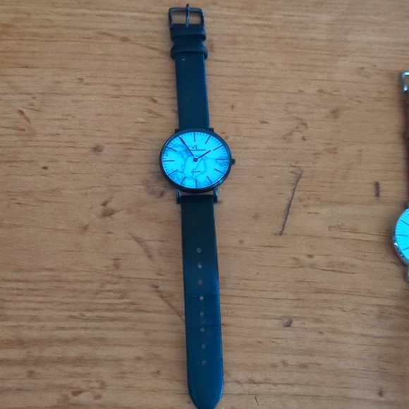 Victoria Emerson black leather strap watch - Picture 1 of 1